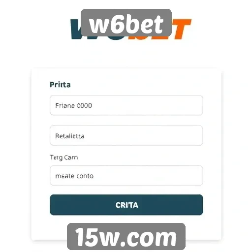 Como criar uma conta no w6bet